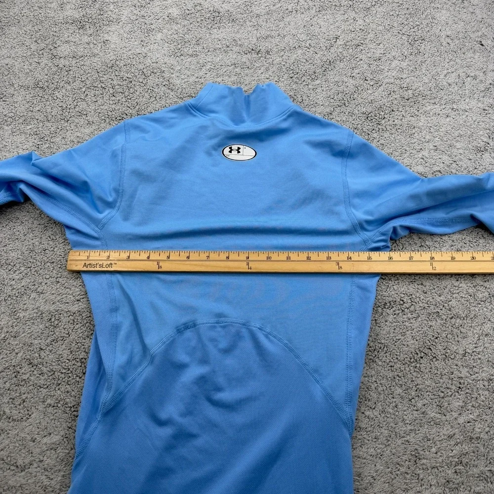 Under Armour Compression Shirt Mens Medium Carolina Blue ColdGear Base Layer